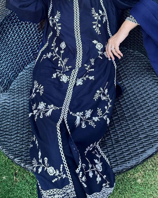 Blue Blair (Embroidery 3.Pcs)