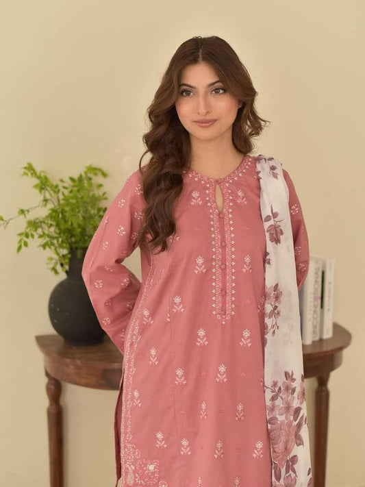 Charmer {Embroidery 3.Pcs with Farshee Shalwar}