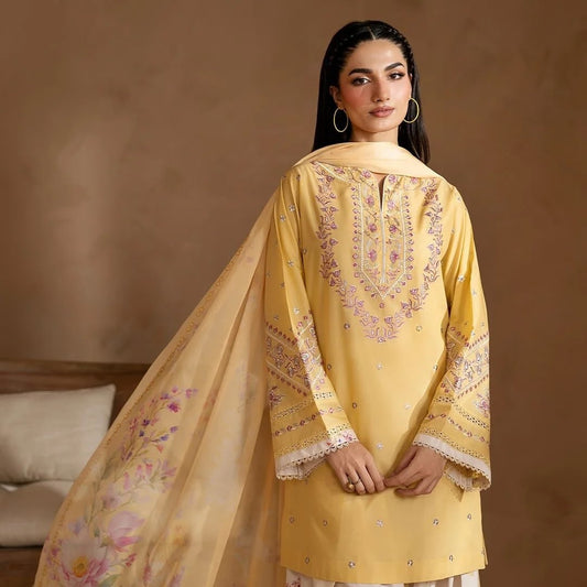 Yellow Blair Embroidery (3.Pcs)