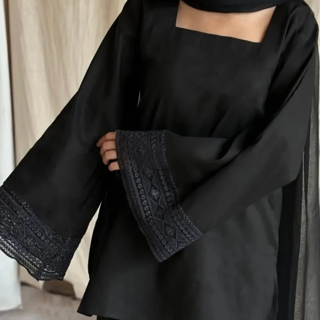 Black Farshee Shalwar (3.Pcs)
