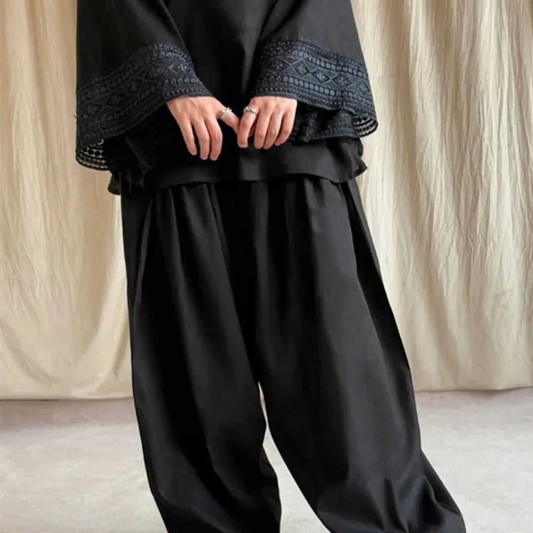 Black Farshee Shalwar (3.Pcs)
