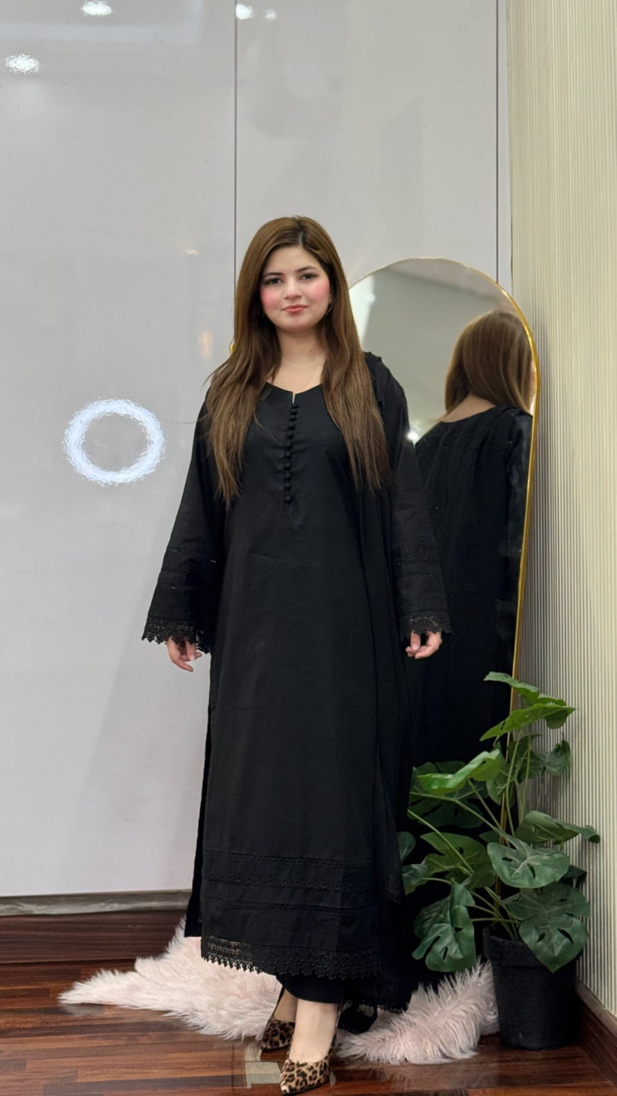 Black Lace (long Length 3.PCs)