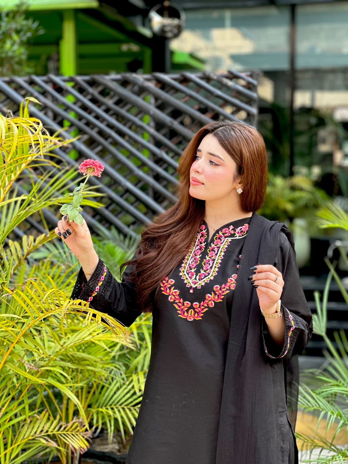 Black Blosam (Embroidery 3.PCs)