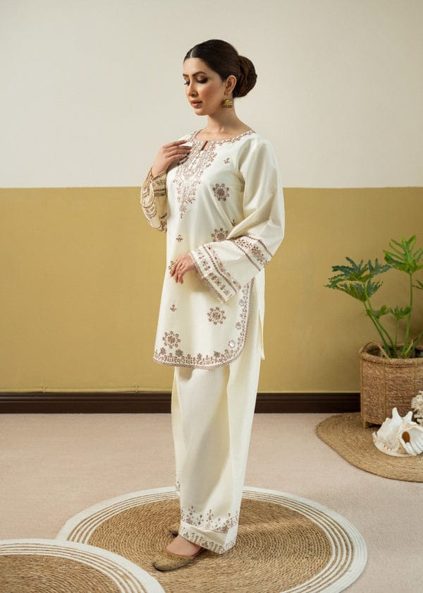 Ivory Charm (Embroidery 2.PCs)