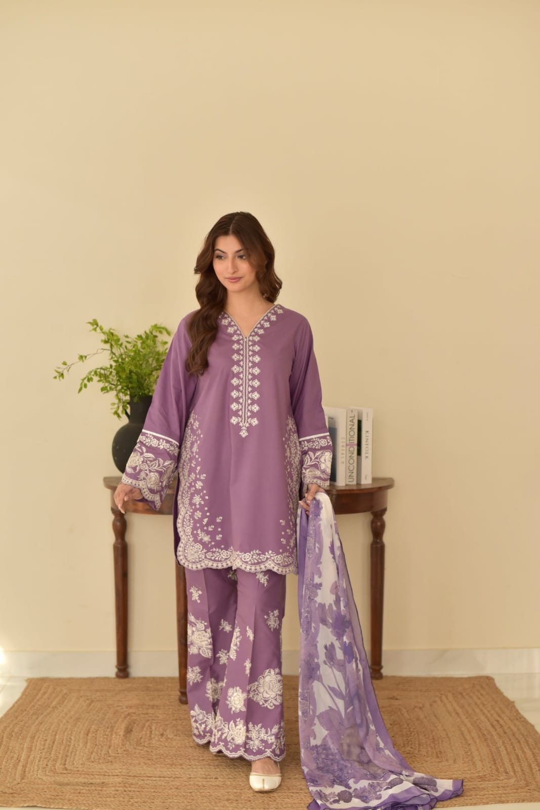 Lavender Grass (Embroidery 3.PCs)