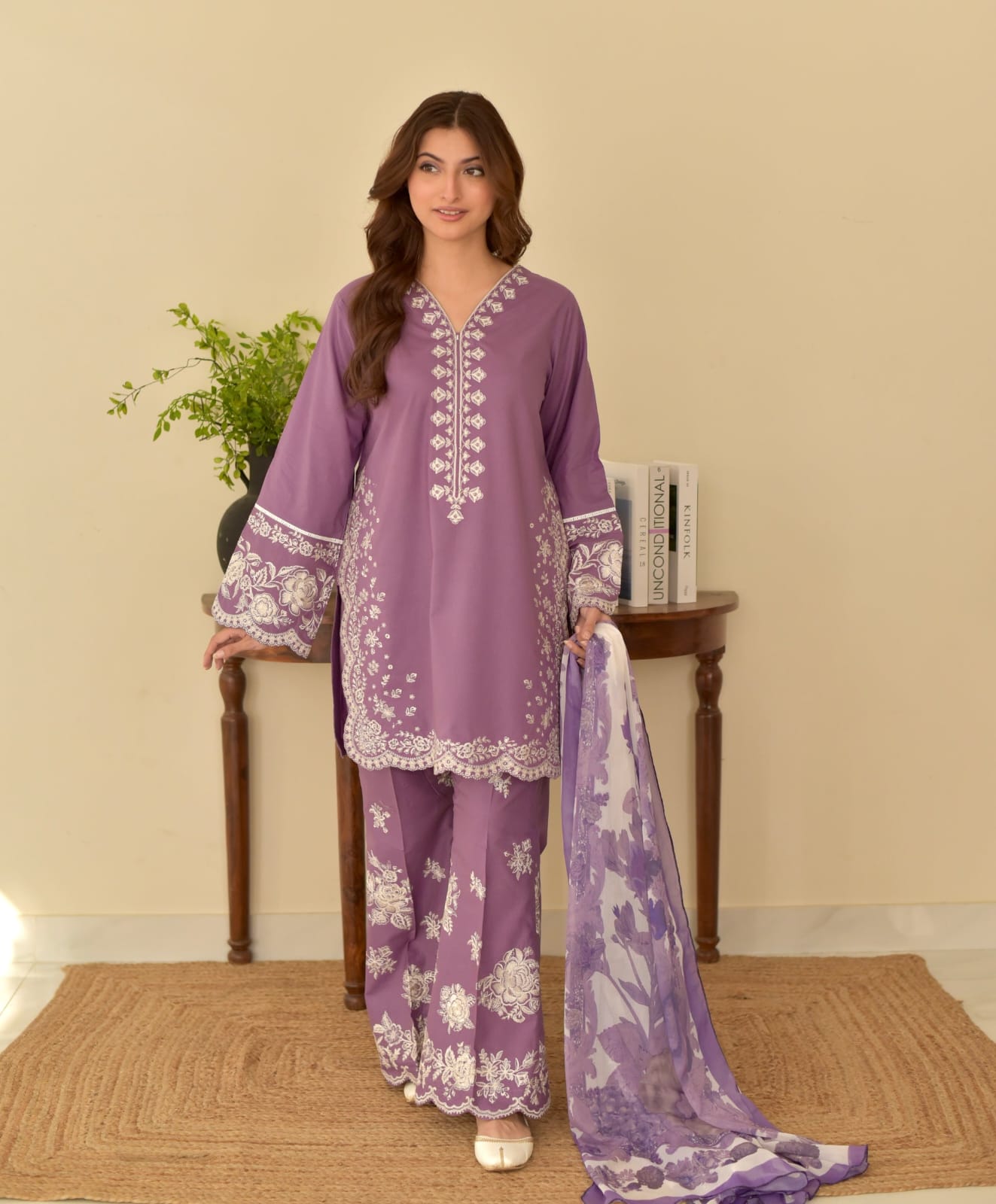 Lavender Grass (Embroidery 3.PCs)