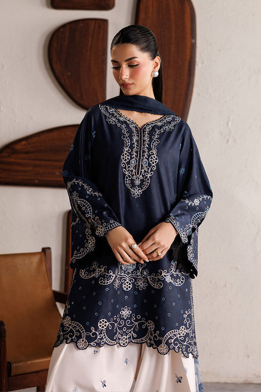 Blue Ocean (Embroidery 3.PCs with Farshee Shalwar)