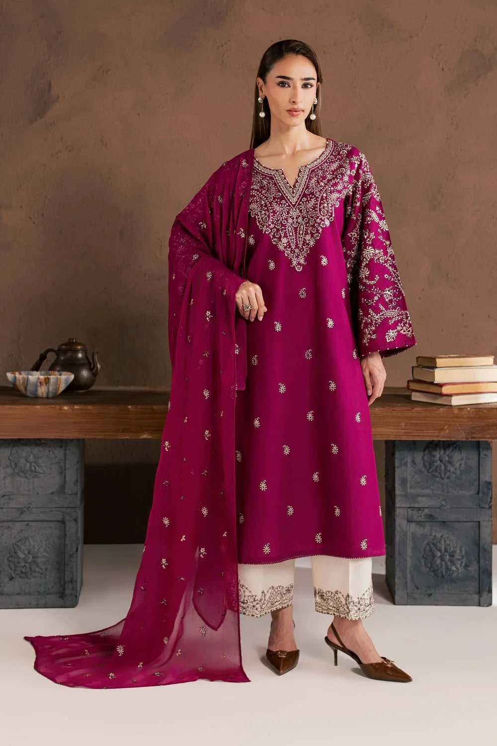 Rangoon (Embroidery 3.PCs in Long Length)