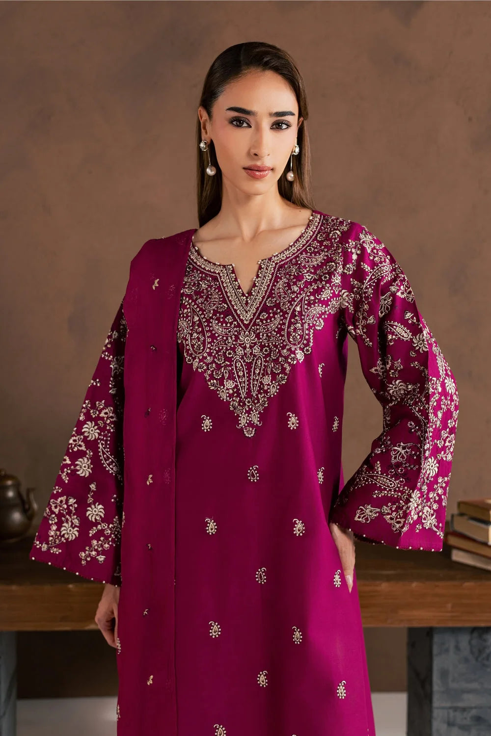 Rangoon (Embroidery 3.PCs in Long Length)