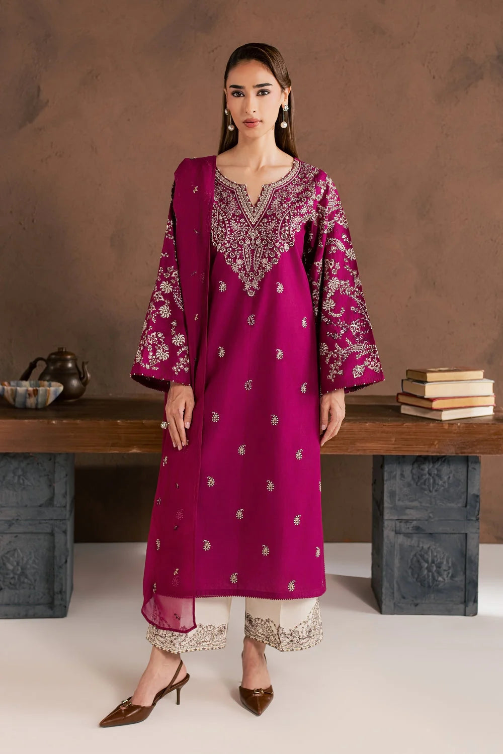 Rangoon (Embroidery 3.PCs in Long Length)
