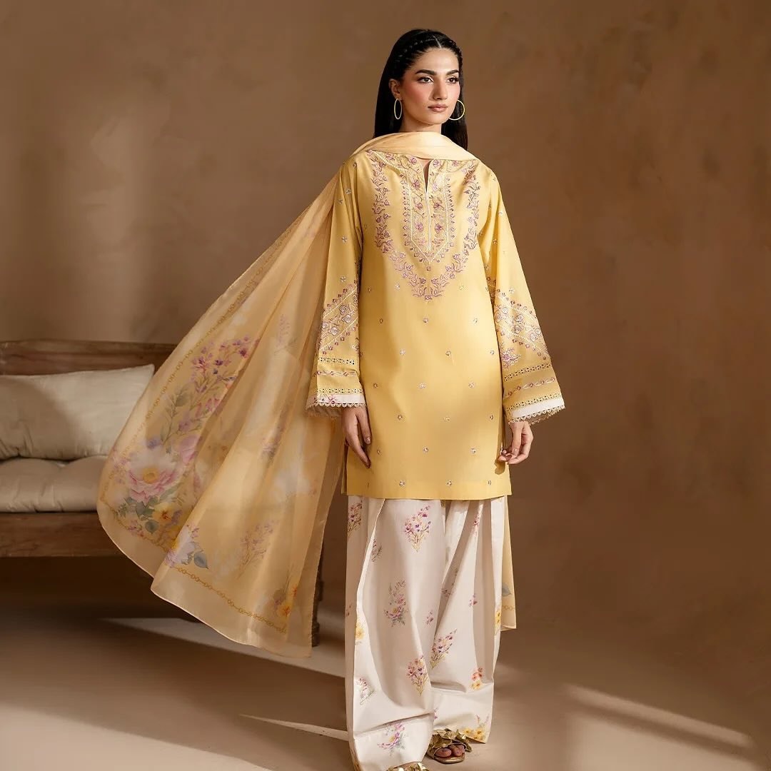 Yellow Blair Embroidery (3.Pcs)