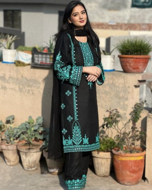 Green Jade Embroidery (2.Pcs)