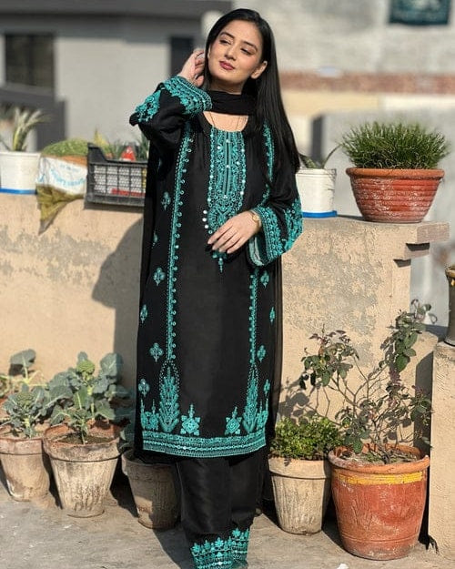 Green Jade Embroidery (2.Pcs)