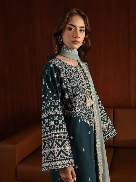 Margrita Embroidered in Long Length (3.Pcs)