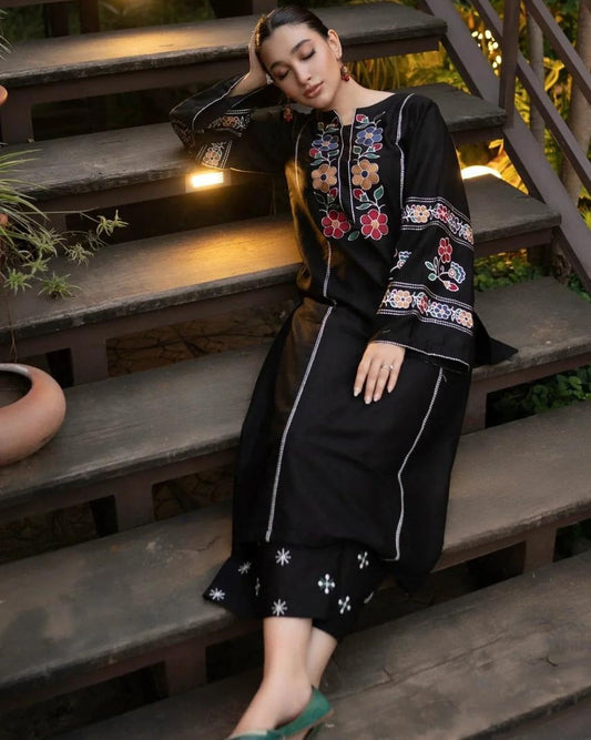 Multi Flower Embroidery (2.Pcs)