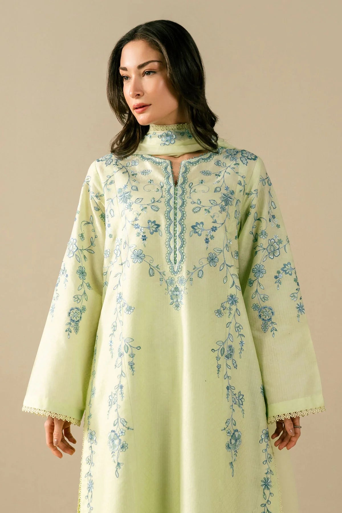 Pastel (Embroidery 3.PCs in Long Length)
