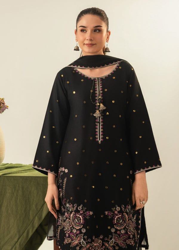 Wania (Embroidery 3.Pcs with Farshee Shalwar)