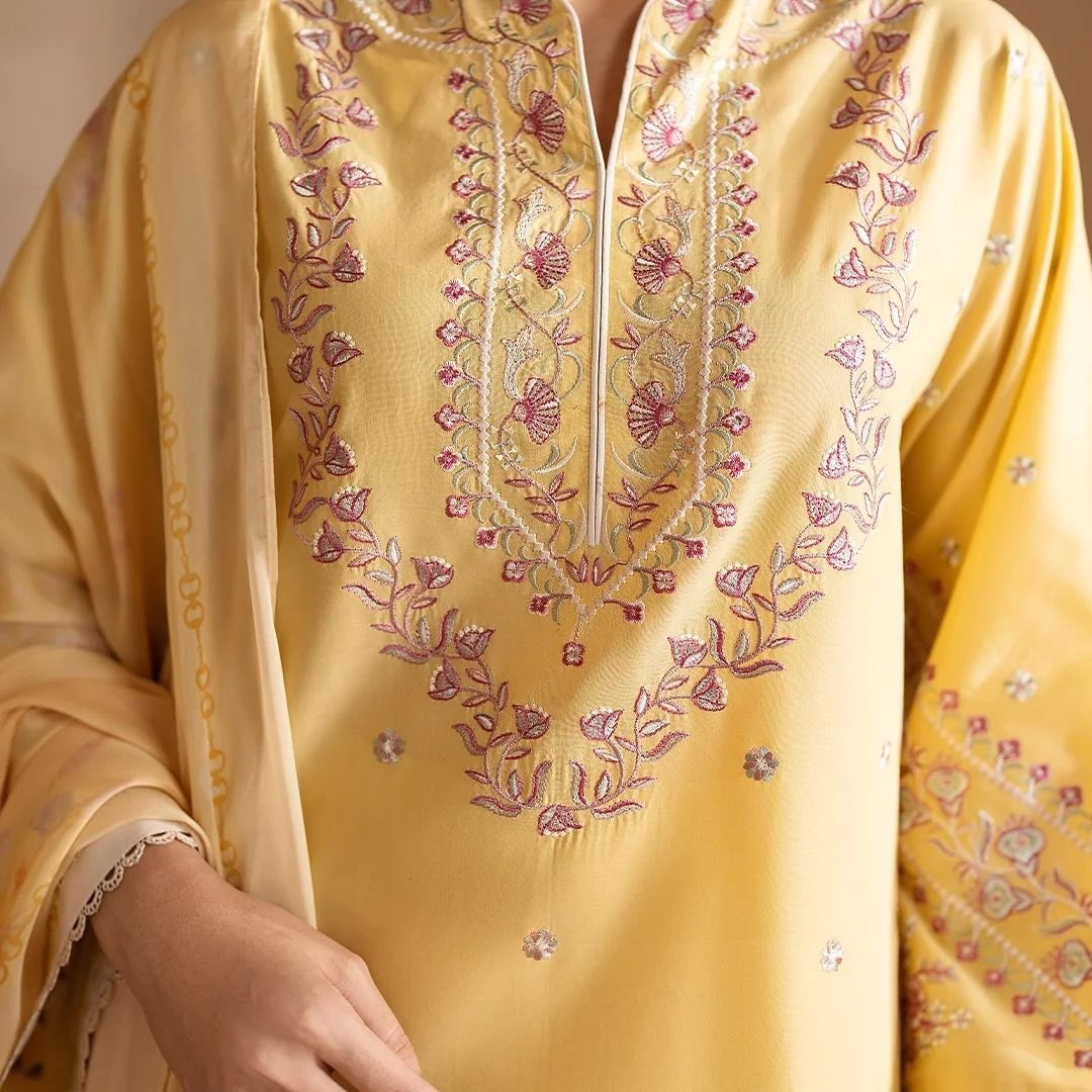 Yellow Blair Embroidery (3.Pcs)